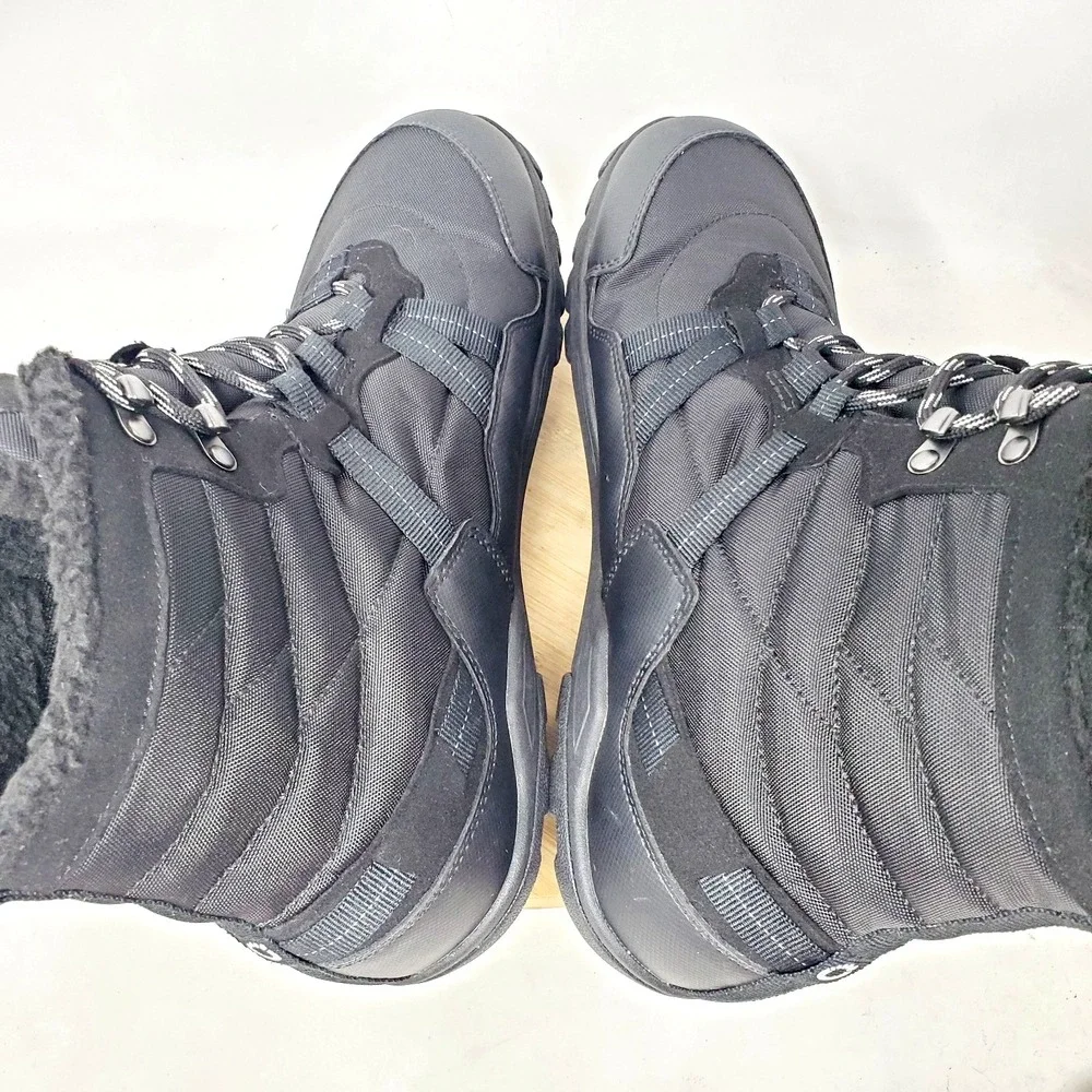 Xero Alpine Boots Mens 11 Black Waterproof Lace Up Minimalist Barefoot Shoes